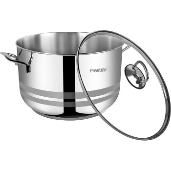 Prestige Stainless Steel Cookware Set, 9 Piece, Silver (PR7001)