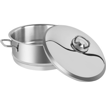 PRESTIGE Stainless Steel Steamer Set, 4 Pieces, Silver (PR7011)