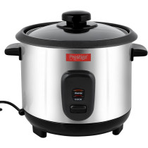 PRESTIGE Rice Cooker, 1.2 Ltr, Stainless Steel Body, Auto Power Off And Keep Warm Function, Silver (PR7501)