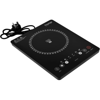 PRESTIGE Infrared Single Cooktop, 8 Digital Temp Control, Touch Control, 2000 Watts, Black (PR7505)