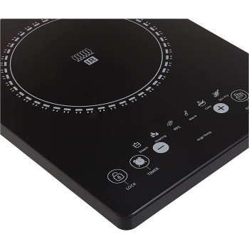 PRESTIGE Infrared Single Cooktop, 8 Digital Temp Control, Touch Control, 2000 Watts, Black (PR7505)