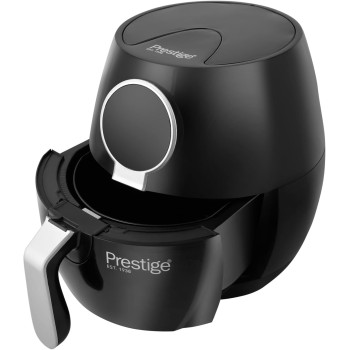 Prestige Digital Air Fryer 3.2 Ltr, Best Oil-Free Fryer For Small Family, Air Fryer For Grilling, Broiling, Roasting, Baking & Toasting , Black, 1400 Watts (PR7511)