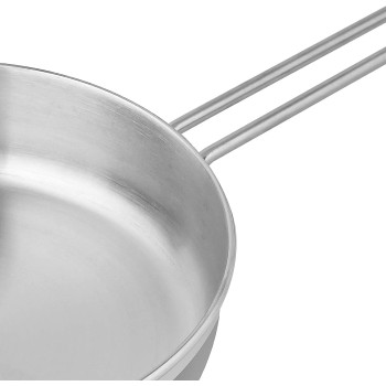 Prestige Infinity Stainless Induction Compatible Open Fry Pan, 26 Cm, Silver (PR77368)