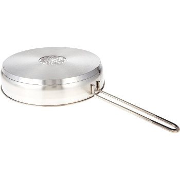 Prestige Infinity Stainless Induction Compatible Open Fry Pan, 26 Cm, Silver (PR77368)