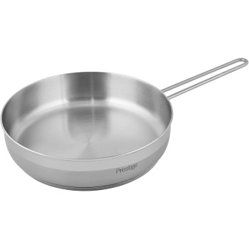 PRESTIGE Infinity Stainless Induction Compatible Open Fry Pan, 28 Cm, Silver (PR77369)
