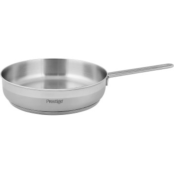 PRESTIGE Infinity Stainless Induction Compatible Open Fry Pan, 28 Cm, Silver (PR77369)