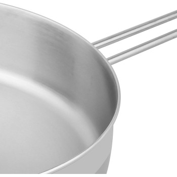 Prestige Infinity Stainless Induction Compatible Open Fry Pan, 30 Cm, Silver (PR77370)