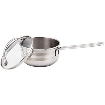 PRESTIGE Infinity Stainless Induction Compatible Covered Sauce Pan, 1.5 Ltr, 16 Cm, Silver (PR77372)