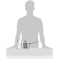 Prestige Silver 2.5 Ltr, 18 Cm Infinity Stainless Induction Compatible Covered Sauce Pan (PR77373)