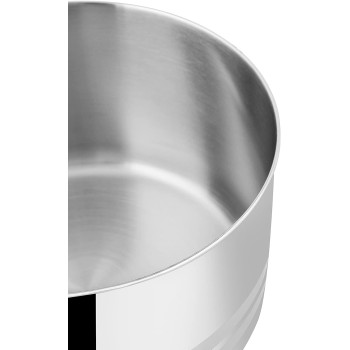 Prestige Silver 2.5 Ltr, 18 Cm Infinity Stainless Induction Compatible Covered Sauce Pan (PR77373)