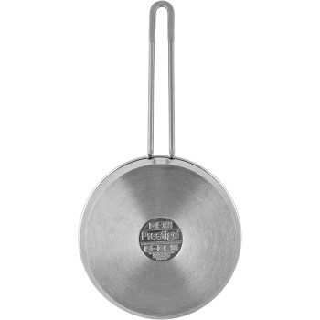 Prestige Silver 2.5 Ltr, 18 Cm Infinity Stainless Induction Compatible Covered Sauce Pan (PR77373)