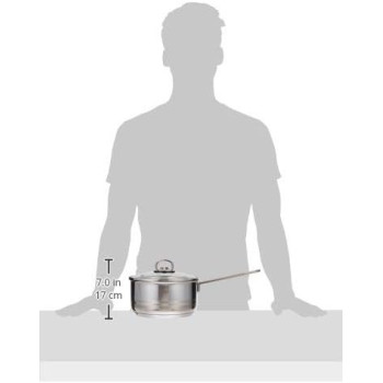 Prestige Infinity Stainless Induction Compatible Covered Sauce Pan, 3 Ltr, 20 Cm, Silver (PR77377)