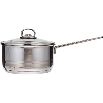Prestige Infinity Stainless Induction Compatible Covered Sauce Pan, 3 Ltr, 20 Cm, Silver (PR77377)