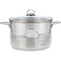 Prestige Infinity Stainless Induction Compatible Covered Stock Pot, 11 Ltr, 28 Cm, Silver (PR77379)