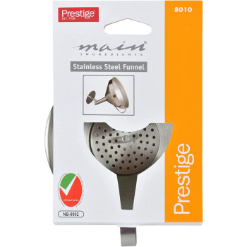 PRESTIGE Stainless Steel Funnel, Silver (PR8010)