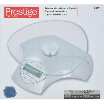 PRESTIGE Digital Kitchen Scale, 5 Kg, Gray (PR8017)