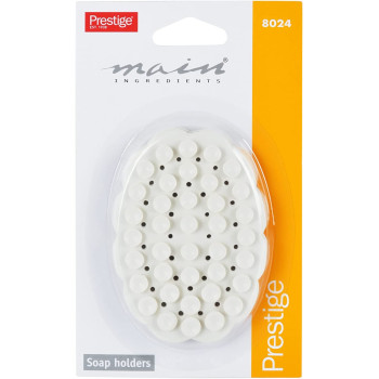 PRESTIGE Soap Holder Set, 2 Pieces, White (PR8024)