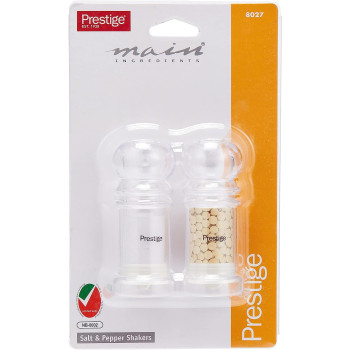 PRESTIGE Salt & Pepper Shaker, Clear (PR8027)