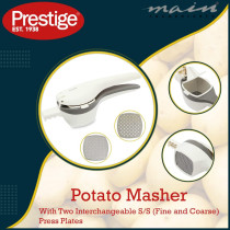 PRESTIGE Potato Masher, White (PR8046)