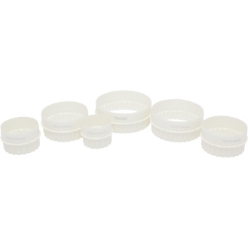 PRESTIGE Shape Biscuit Cutter Set 6 Piece, White, Round, Plastic (PR8051)