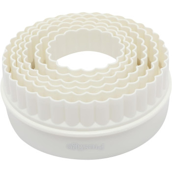 PRESTIGE Shape Biscuit Cutter Set 6 Piece, White, Round, Plastic (PR8051)