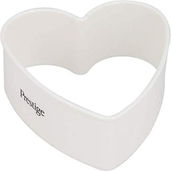 PRESTIGE Heart Shape Pastry Cutter - Set 5 Piece, White, Plastic Material (PR8052)