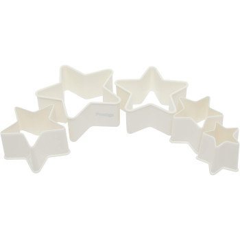 PRESTIGE Star Shape Pastry Cutter - Set 5 Piece,White (PR8053)