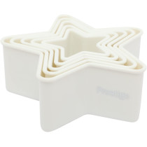 PRESTIGE Star Shape Pastry Cutter - Set 5 Piece,White (PR8053)