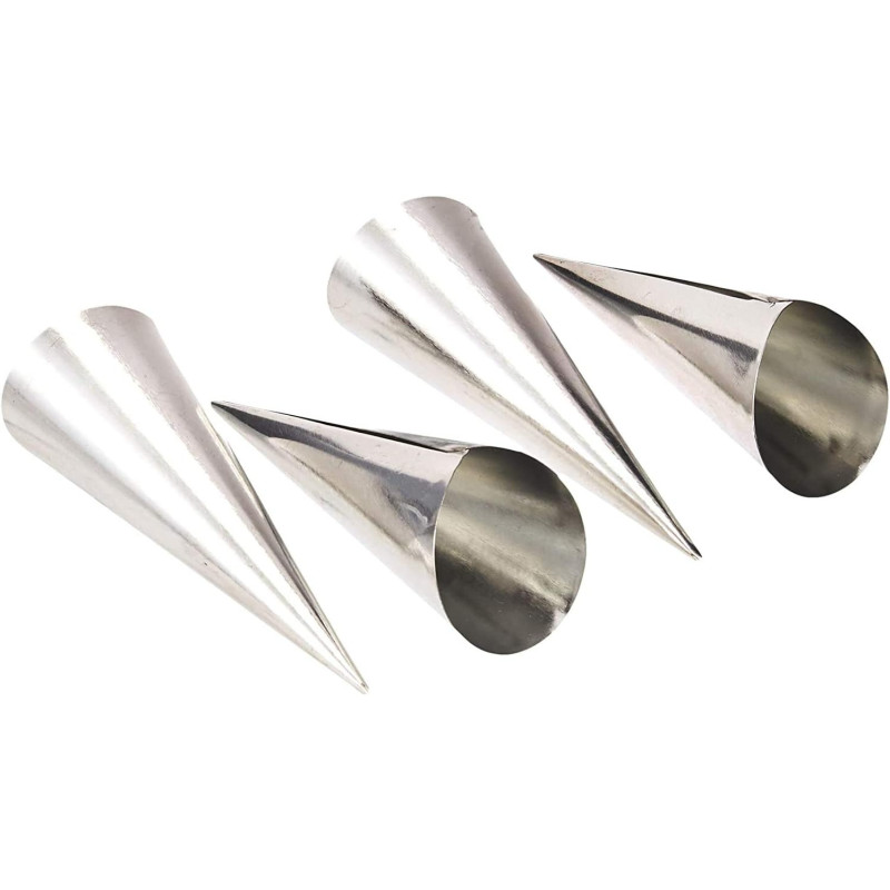 PRESTIGE Cream Horns Set Of 4, Silver (PR8068)