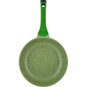 Prestige Essentials Granite 7 Piece Non-Stick Cast Aluminium Cookware Sets, Induction Base, Non Stick Aluminium, Granite Casserole, Granite Fry Pan - Green (PR80960)