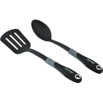 Prestige Essentials Granite 7 Piece Non-Stick Cast Aluminium Cookware Sets, Induction Base, Non Stick Aluminium, Granite Casserole, Granite Fry Pan - Black (PR80962)