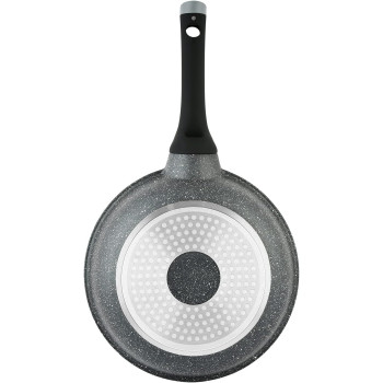 Prestige Essentials Granite 7 Piece Non-Stick Cast Aluminium Cookware Sets, Induction Base, Non Stick Aluminium, Granite Casserole, Granite Fry Pan - Black (PR80962)