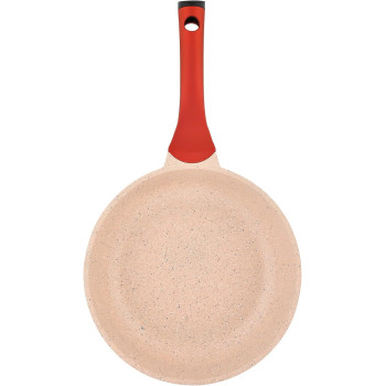 Prestige Essentials Granite 12 Piece Non-Stick Cast Aluminium Cookware Sets, Induction Base - Pink (PR80964)