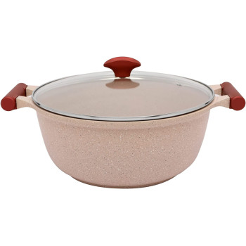 Prestige Essentials Granite Non-Stick Cookware, 6 Pieces, Pink (PR80969)