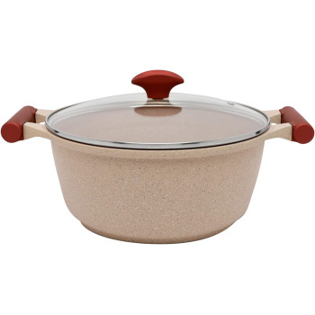 Prestige Essentials Granite Non-Stick Cookware, 6 Pieces, Pink (PR80969)