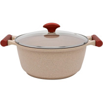 Prestige Essentials Granite Non-Stick Cookware, 6 Pieces, Pink (PR80969)