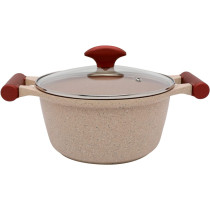 Prestige Essentials Granite Non-Stick Cookware, 6 Pieces, Pink (PR80969)