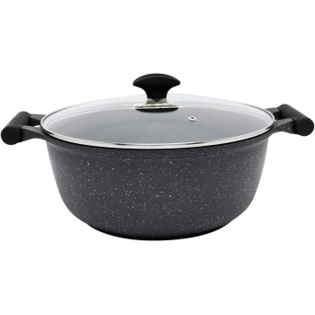 Prestige Essentials Granite Non-Stick Cookware, 6 Pieces, Black (PR80970)