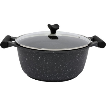 Prestige Essentials Granite Non-Stick Cookware, 6 Pieces, Black (PR80970)