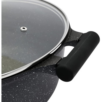 Prestige Essentials Granite Non-Stick Cookware, 6 Pieces, Black (PR80970)