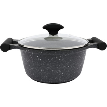 Prestige Essentials Granite Non-Stick Cookware, 6 Pieces, Black (PR80970)