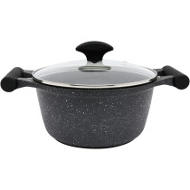 Prestige Essentials Granite Non-Stick Cookware, 6 Pieces, Black (PR80970)