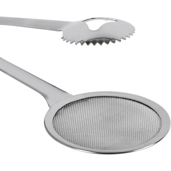 PRESTIGE Stainless Steel Frying Tong Cum Strainer, Silver (PR81000)