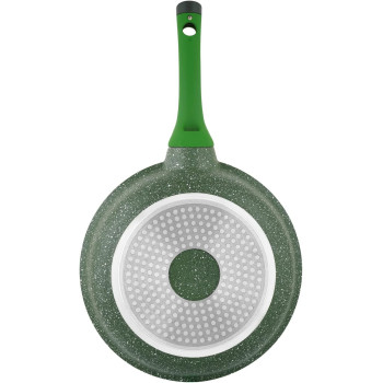 PRESTIGE Essentials Granite Non-Stick Fry Pan Cast Aluminium Cookware, Induction Base, Non Stick Aluminium, Granite Fry Pan, Marble Fry Pan, Granite Skillet, Pfoa & Lead Free - Green, 20Cm (PR81100)