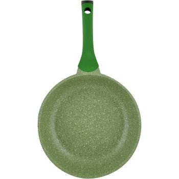 PRESTIGE Essentials Granite Non-Stick Fry Pan Cast Aluminium Cookware, Induction Base, Non Stick Aluminium, Granite Fry Pan, Marble Fry Pan, Granite Skillet, Pfoa & Lead Free - Green, 26Cm (PR81102)