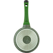 PRESTIGE Essentials Granite Non-Stick Sauce Pan With Lid Cast Aluminium Cookware, Induction Base, Non Stick Aluminium, Granite Wok Pan, Marble Wok Pan, Pfoa & Lead Free - Green, 16Cm (PR81106)