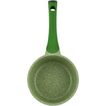 PRESTIGE Essentials Granite Non-Stick Sauce Pan With Lid Cast Aluminium Cookware, Induction Base, Non Stick Aluminium, Granite Wok Pan, Marble Wok Pan, Pfoa & Lead Free - Green, 16Cm (PR81106)
