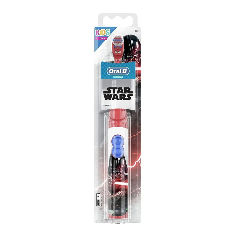 Oral B Kids Battery Power Electric Toothbrush Featuring Disney's STAR WARS for Children and Toddlers age 3+, Soft
