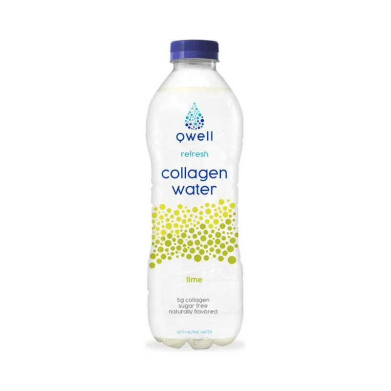 qwell Pure Refresh Collagen Water Lime Yellow 500ml