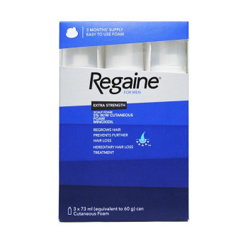 Regaine 3-Piece Minoxidil Hair Regrowth Treatment Foam Set White 3x73ml